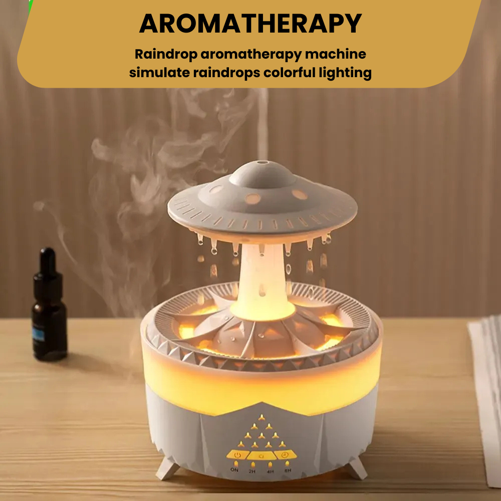 AquaGlow UFO Raindrop Aroma Diffuser & Humidifier