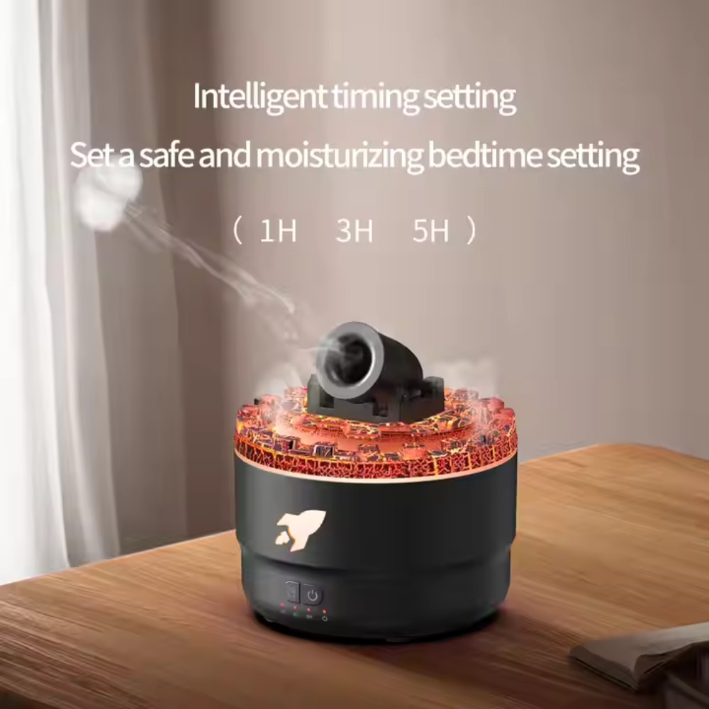 Portable Volcanic Crack Light Cannon Air Humidifier