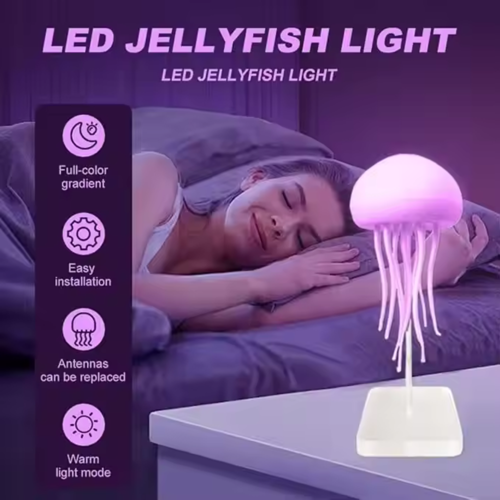 Jellyfish Lamp – USB Colorful Voice-Controlled