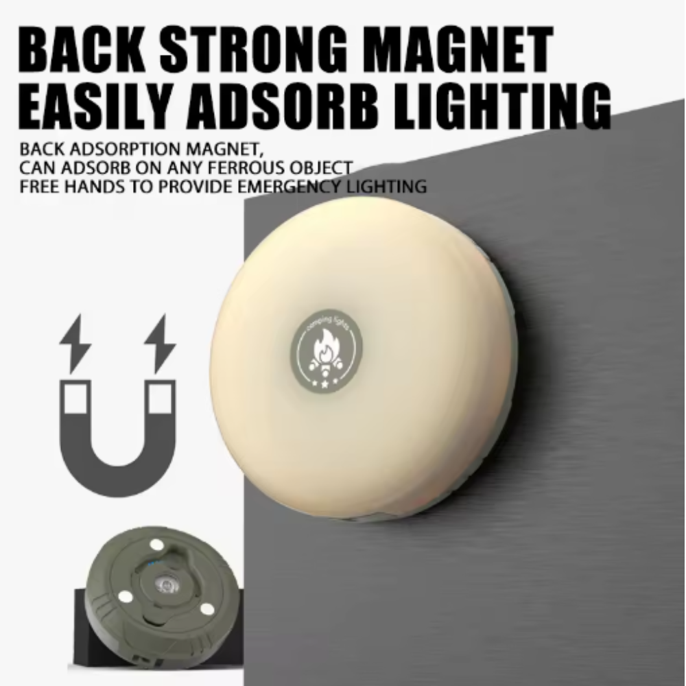 Rechargeable Camping Lantern with 7-Color Ambient Light
