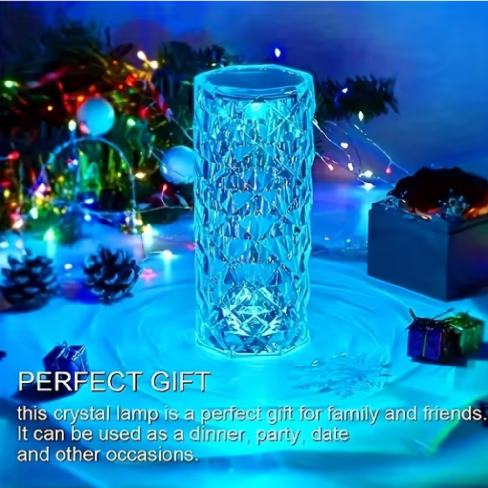 Crystal LED Table Night Lamp
